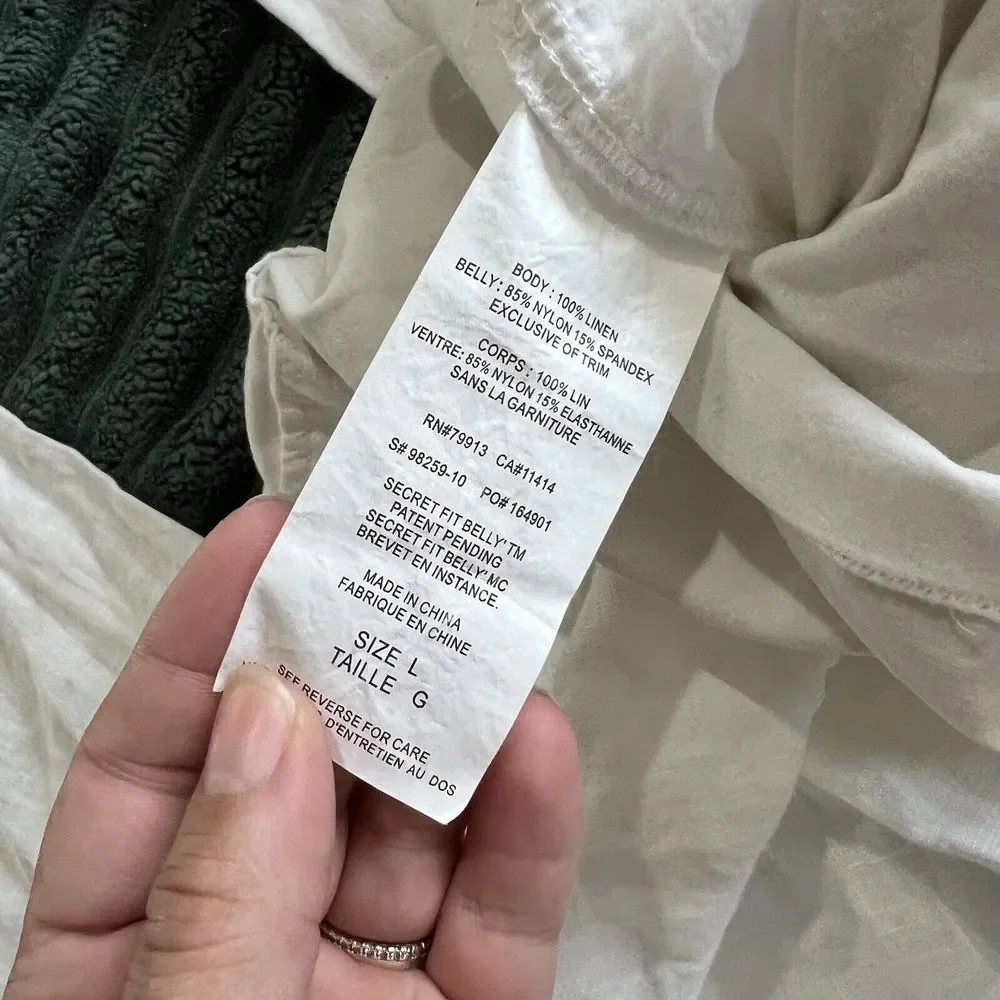 Motherhood Maternity White Straight Leg Maternity Pants